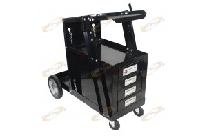 4 Drawer Cabinet Welding Welder Cart 150lbs Mig Flux Arc Tig Plasma Machine